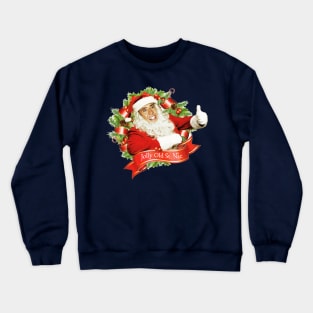 Nicolas Cage Christmas Jolly Old Saint Nic Crewneck Sweatshirt